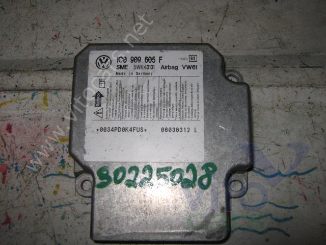 Блок управления AirBag (блок активации SRS) Volkswagen Jetta 4/Bora [1J2] (с разборки)