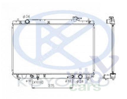 Радиатор основной (охлаждение ДВС) Toyota Highlander 1 (с разборки)